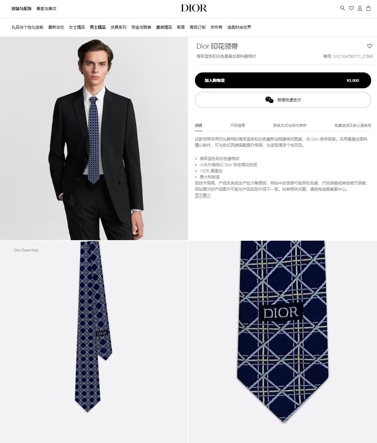 Christian Dior Neckties